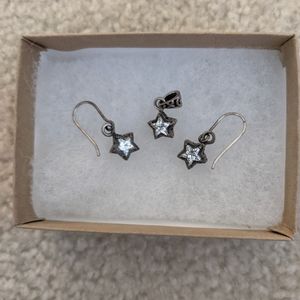 Silpada star earrings and pendant